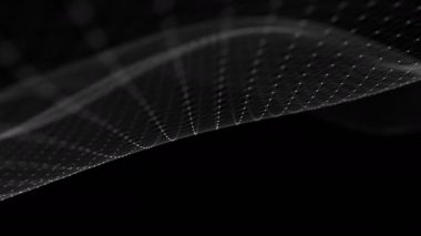 Dijital tasarım veri kavramı. Veri akışı dokusu gelecekteki teknoloji dalgası. Dijital iletişim teknolojisi ağ geçmişi. Kusursuz döngü 4k.