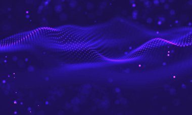 Ultra mor galaksi arka planı. Nebula ile uzay arkaplan illüstrasyon evreni. 2018 Mor teknoloji geçmişi. Yapay zeka kavramı