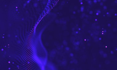 Ultra mor galaksi arka planı. Nebula ile uzay arkaplan illüstrasyon evreni. 2018 Mor teknoloji geçmişi. Yapay zeka kavramı