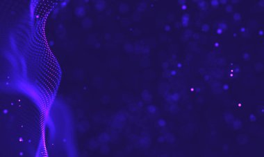 Ultra mor galaksi arka planı. Nebula ile uzay arkaplan illüstrasyon evreni. 2018 Mor teknoloji geçmişi. Yapay zeka kavramı