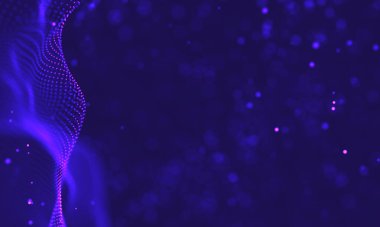 Ultra mor galaksi arka planı. Nebula ile uzay arkaplan illüstrasyon evreni. 2018 Mor teknoloji geçmişi. Yapay zeka kavramı