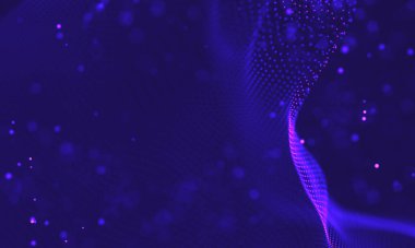 Ultra mor galaksi arka planı. Nebula ile uzay arkaplan illüstrasyon evreni. 2018 Mor teknoloji geçmişi. Yapay zeka kavramı