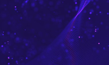 Ultra mor galaksi arka planı. Nebula ile uzay arkaplan illüstrasyon evreni. 2018 Mor teknoloji geçmişi. Yapay zeka kavramı