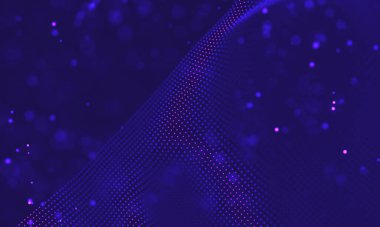 Ultra mor galaksi arka planı. Nebula ile uzay arkaplan illüstrasyon evreni. 2018 Mor teknoloji geçmişi. Yapay zeka kavramı