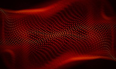 Arka kırmızı geometrik plan. Bağlantı yapısı. Bilim arka plan. Fütüristik teknoloji Hud öğesi. onnecting noktalar ve çizgiler. Büyük veri görselleştirme ve iş .