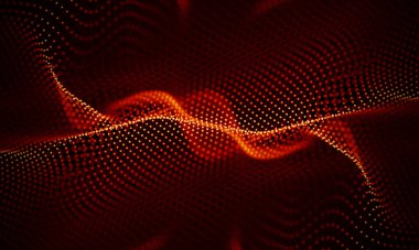 Arka kırmızı geometrik plan. Bağlantı yapısı. Bilim arka plan. Fütüristik teknoloji Hud öğesi. onnecting noktalar ve çizgiler. Büyük veri görselleştirme ve iş .