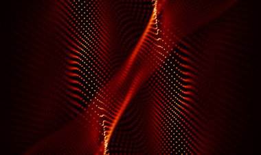 Arka kırmızı geometrik plan. Bağlantı yapısı. Bilim arka plan. Fütüristik teknoloji Hud öğesi. onnecting noktalar ve çizgiler. Büyük veri görselleştirme ve iş .