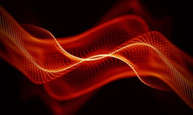 Arka kırmızı geometrik plan. Bağlantı yapısı. Bilim arka plan. Fütüristik teknoloji Hud öğesi. onnecting noktalar ve çizgiler. Büyük veri görselleştirme ve iş .