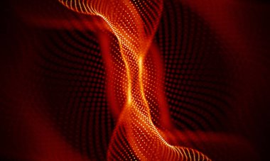 Arka kırmızı geometrik plan. Bağlantı yapısı. Bilim arka plan. Fütüristik teknoloji Hud öğesi. onnecting noktalar ve çizgiler. Büyük veri görselleştirme ve iş .