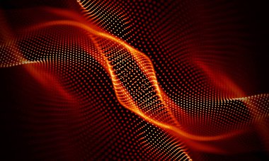 Arka kırmızı geometrik plan. Bağlantı yapısı. Bilim arka plan. Fütüristik teknoloji Hud öğesi. onnecting noktalar ve çizgiler. Büyük veri görselleştirme ve iş .