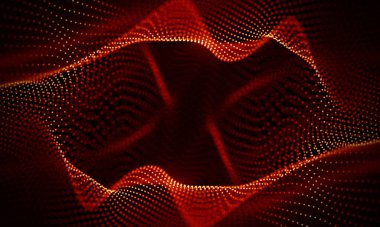 Arka kırmızı geometrik plan. Bağlantı yapısı. Bilim arka plan. Fütüristik teknoloji Hud öğesi. onnecting noktalar ve çizgiler. Büyük veri görselleştirme ve iş .