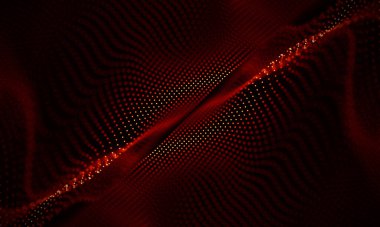 Arka kırmızı geometrik plan. Bağlantı yapısı. Bilim arka plan. Fütüristik teknoloji Hud öğesi. onnecting noktalar ve çizgiler. Büyük veri görselleştirme ve iş .