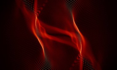 Arka kırmızı geometrik plan. Bağlantı yapısı. Bilim arka plan. Fütüristik teknoloji Hud öğesi. onnecting noktalar ve çizgiler. Büyük veri görselleştirme ve iş .