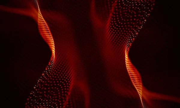 Аннотация Red Geometrical Background. Структура соединения. Научное образование. Futuristic Technology HUD Element. onnecting dots and lines. Визуализация больших данных и бизнес  . — стоковое фото