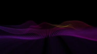 Mavi engelleme teknolojisi kusursuz döngü 4K. Küresel iletişim ağı. Gelecekteki teknoloji sektörü konsepti. Bitcoin işi ve finans soyut kripto para animasyonu.