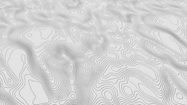 Kusursuz döngü 4k topografik harita canlandırması.