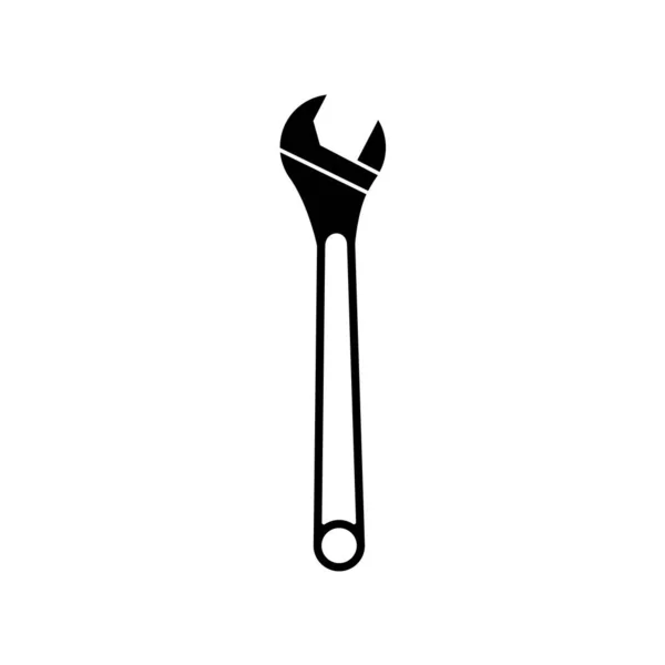 Agrandissement icône clé sur fond blanc. Décrivez une illustration vectorielle simple. Objet isolé. — Image vectorielle