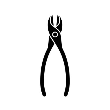 Yan kesici simgesi. Onarım aracı illüstrasyonu.