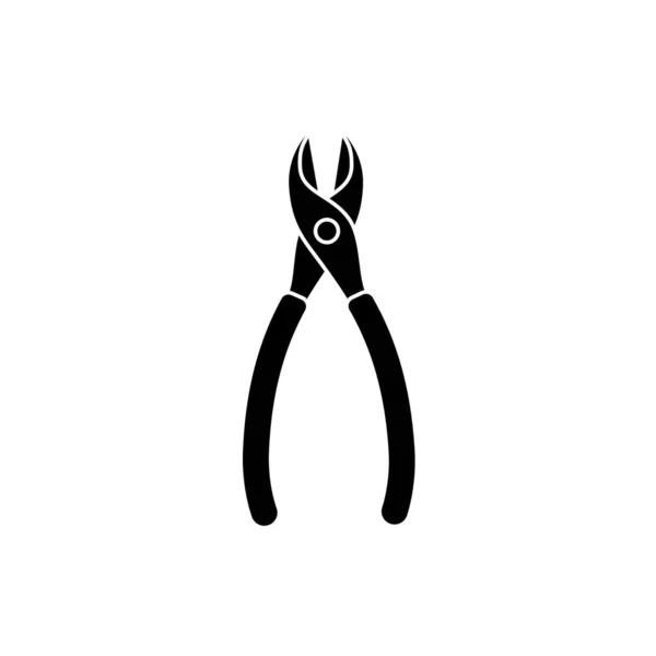 Seitenschneider-Symbol. Illustration zu Reparaturwerkzeug. — Stockvektor