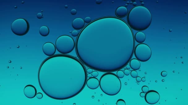 Fondo abstracto aceite azul. — Vídeo de stock