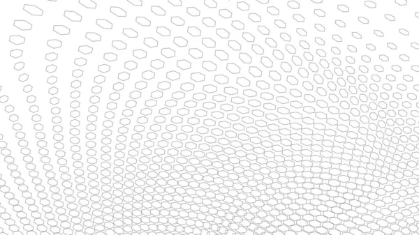 Panorama wireframe su sfondo bianco. Sfondo astratto tecnologia vettoriale geometrica. sfondo digitale vettoriale 3d. — Vettoriale Stock