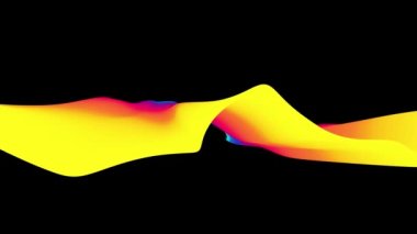 Turuncu mor renkli değişken arkaplan. Kusursuz döngü 4K. Soyut dalga renk akışı. Hareket sıvısı canlandırması.
