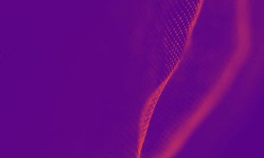 Soyut Mor Geometrik Arkaplan. Bağlantı yapısı. Bilim geçmişi. Gelecekçi Teknoloji HUD elementi. birleştirici noktalar ve çizgiler .