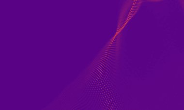 Soyut Mor Geometrik Arkaplan. Bağlantı yapısı. Bilim geçmişi. Gelecekçi Teknoloji HUD elementi. birleştirici noktalar ve çizgiler .