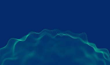 Soyut Mavi Geometrik Arkaplan. Bağlantı yapısı. Bilim geçmişi. Gelecekçi Teknoloji HUD elementi. Noktalar ve çizgiler birleşiyor. Büyük Veri Görselleştirme Şirketi .