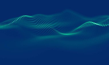 Soyut Mavi Geometrik Arkaplan. Bağlantı yapısı. Bilim geçmişi. Gelecekçi Teknoloji HUD elementi. Noktalar ve çizgiler birleşiyor. Büyük Veri Görselleştirme Şirketi .