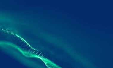 Soyut Mavi Geometrik Arkaplan. Bağlantı yapısı. Bilim geçmişi. Gelecekçi Teknoloji HUD elementi. Noktalar ve çizgiler birleşiyor. Büyük Veri Görselleştirme Şirketi .