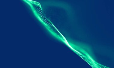 Soyut Mavi Geometrik Arkaplan. Bağlantı yapısı. Bilim geçmişi. Gelecekçi Teknoloji HUD elementi. Noktalar ve çizgiler birleşiyor. Büyük Veri Görselleştirme Şirketi .