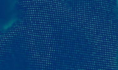 Soyut Mavi Geometrik Arkaplan. Bağlantı yapısı. Bilim geçmişi. Gelecekçi Teknoloji HUD elementi. Noktalar ve çizgiler birleşiyor. Büyük Veri Görselleştirme Şirketi .