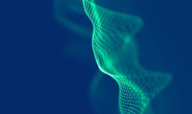 Soyut Mavi Geometrik Arkaplan. Bağlantı yapısı. Bilim geçmişi. Gelecekçi Teknoloji HUD elementi. Noktalar ve çizgiler birleşiyor. Büyük Veri Görselleştirme Şirketi .