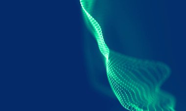 Soyut Mavi Geometrik Arkaplan. Bağlantı yapısı. Bilim geçmişi. Gelecekçi Teknoloji HUD elementi. Noktalar ve çizgiler birleşiyor. Büyük Veri Görselleştirme Şirketi .