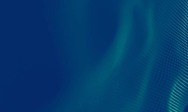 Soyut Mavi Geometrik Arkaplan. Bağlantı yapısı. Bilim geçmişi. Gelecekçi Teknoloji HUD elementi. Noktalar ve çizgiler birleşiyor. Büyük Veri Görselleştirme Şirketi .