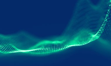 Soyut Mavi Geometrik Arkaplan. Bağlantı yapısı. Bilim geçmişi. Gelecekçi Teknoloji HUD elementi. Noktalar ve çizgiler birleşiyor. Büyük Veri Görselleştirme Şirketi .