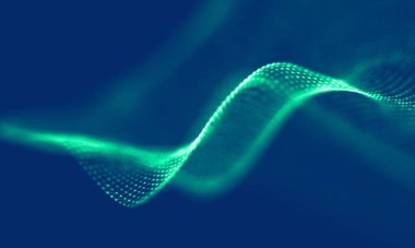 Soyut Mavi Geometrik Arkaplan. Bağlantı yapısı. Bilim geçmişi. Gelecekçi Teknoloji HUD elementi. Noktalar ve çizgiler birleşiyor. Büyük Veri Görselleştirme Şirketi .