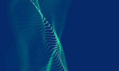 Soyut Mavi Geometrik Arkaplan. Bağlantı yapısı. Bilim geçmişi. Gelecekçi Teknoloji HUD elementi. Noktalar ve çizgiler birleşiyor. Büyük Veri Görselleştirme Şirketi .