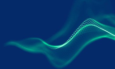 Soyut Mavi Geometrik Arkaplan. Bağlantı yapısı. Bilim geçmişi. Gelecekçi Teknoloji HUD elementi. Noktalar ve çizgiler birleşiyor. Büyük Veri Görselleştirme Şirketi .