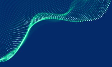 Soyut Mavi Geometrik Arkaplan. Bağlantı yapısı. Bilim geçmişi. Gelecekçi Teknoloji HUD elementi. Noktalar ve çizgiler birleşiyor. Büyük Veri Görselleştirme Şirketi .