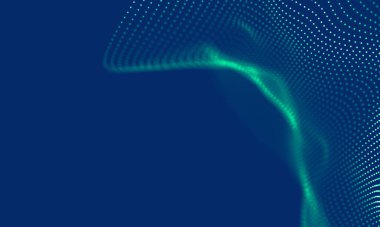 Soyut Mavi Geometrik Arkaplan. Bağlantı yapısı. Bilim geçmişi. Gelecekçi Teknoloji HUD elementi. Noktalar ve çizgiler birleşiyor. Büyük Veri Görselleştirme Şirketi .