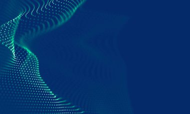 Soyut Mavi Geometrik Arkaplan. Bağlantı yapısı. Bilim geçmişi. Gelecekçi Teknoloji HUD elementi. Noktalar ve çizgiler birleşiyor. Büyük Veri Görselleştirme Şirketi .