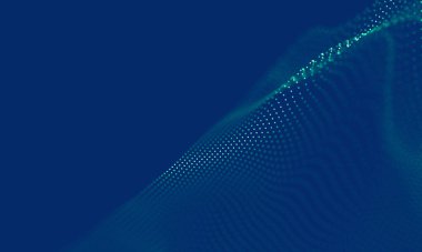 Soyut Mavi Geometrik Arkaplan. Bağlantı yapısı. Bilim geçmişi. Gelecekçi Teknoloji HUD elementi. Noktalar ve çizgiler birleşiyor. Büyük Veri Görselleştirme Şirketi .