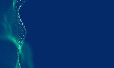 Soyut Mavi Geometrik Arkaplan. Bağlantı yapısı. Bilim geçmişi. Gelecekçi Teknoloji HUD elementi. Noktalar ve çizgiler birleşiyor. Büyük Veri Görselleştirme Şirketi .