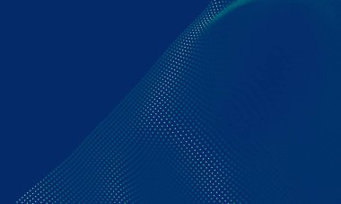 Soyut Mavi Geometrik Arkaplan. Bağlantı yapısı. Bilim geçmişi. Gelecekçi Teknoloji HUD elementi. Noktalar ve çizgiler birleşiyor. Büyük Veri Görselleştirme Şirketi .