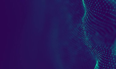 Soyut Mavi Geometrik Arkaplan. Bağlantı yapısı. Bilim geçmişi. Gelecekçi Teknoloji HUD elementi. Noktalar ve çizgiler birleşiyor. Büyük Veri Görselleştirme Şirketi .