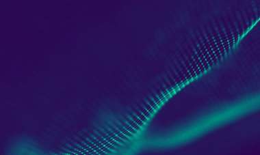 Soyut Mavi Geometrik Arkaplan. Bağlantı yapısı. Bilim geçmişi. Gelecekçi Teknoloji HUD elementi. Noktalar ve çizgiler birleşiyor. Büyük Veri Görselleştirme Şirketi .