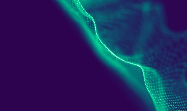 Soyut Mavi Geometrik Arkaplan. Bağlantı yapısı. Bilim geçmişi. Gelecekçi Teknoloji HUD elementi. Noktalar ve çizgiler birleşiyor. Büyük Veri Görselleştirme Şirketi .