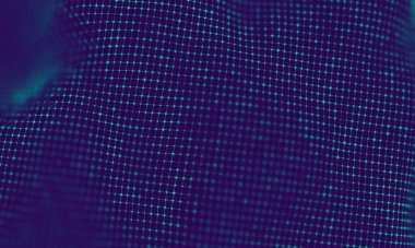 Soyut Mavi Geometrik Arkaplan. Bağlantı yapısı. Bilim geçmişi. Gelecekçi Teknoloji HUD elementi. Noktalar ve çizgiler birleşiyor. Büyük Veri Görselleştirme Şirketi .